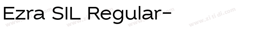 Ezra SIL Regular字体转换